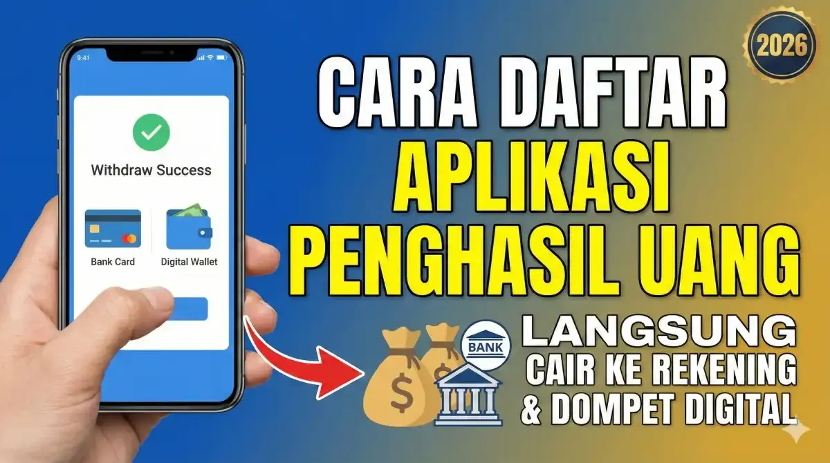 Panduan Daftar Aplikasi Penghasil Uang yang Langsung Cair ke Rekening dan Dompet Digital pada 2026