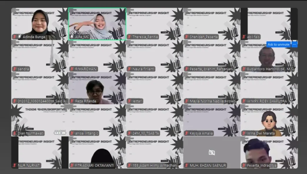 BEM FIB UNAIR Gelar Webinar Ekraf Bahas Strategi Bersaing dan Teknik Presentasi Bisnis