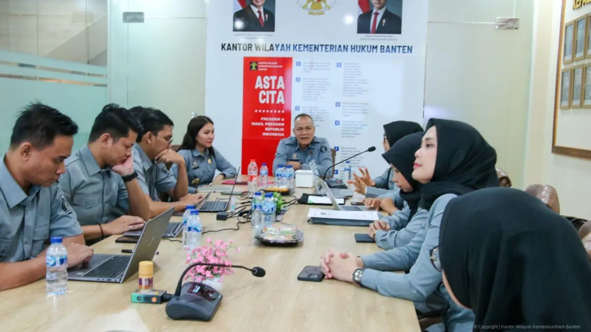 Kemenkum Banten Paparkan Capaian Program Bantuan Hukum dalam Audit Ketaatan Itjen Wilayah III