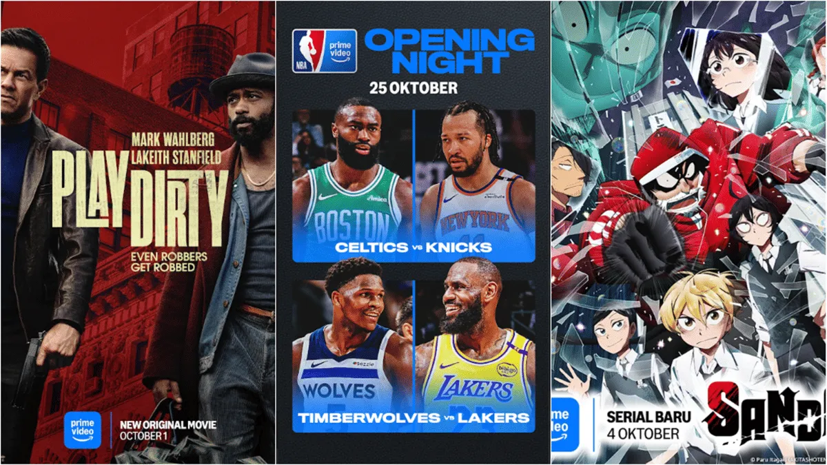 Daftar 12 Film, Serial, dan Tayangan Olahraga Terbaru di Prime Video pada Oktober 2025