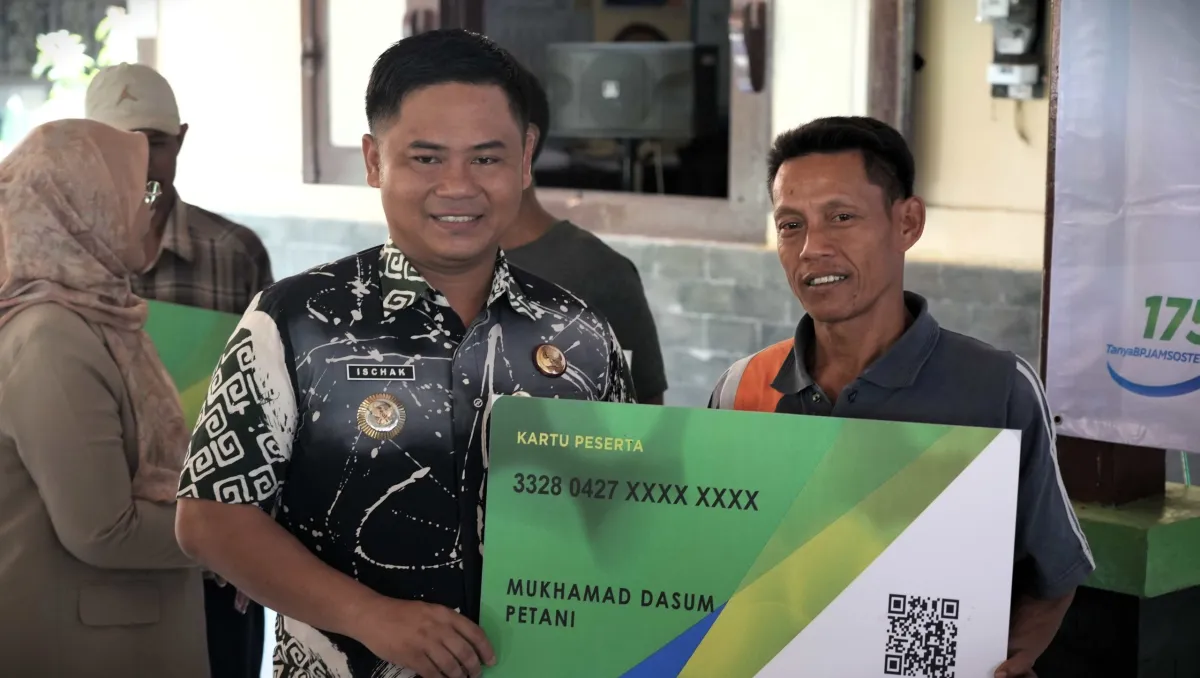 8.146 Petani dan Nelayan di Kabupaten Tegal Terima Perlindungan BPJS Ketenagakerjaan