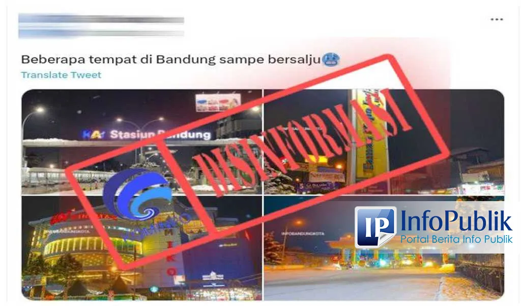Cek Fakta: Foto Bandung Diselimuti Salju Ternyata Hasil Suntingan