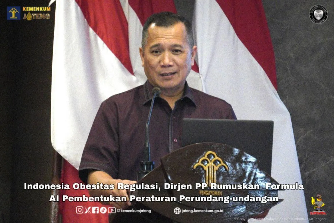 Dirjen PP: Indonesia Alami “Obesitas Regulasi”, Kemenkum Siapkan Pendekatan AI untuk Pembentukan Aturan