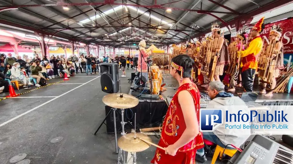 Tim Muhibah Angklung Tampil di Festival Taste of Indonesia di Melbourne