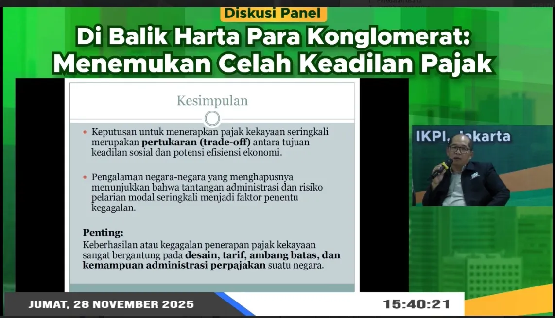 IKPI Bahas Pajak Kekayaan: Suwardi Hasan Soroti Tantangan Valuasi Aset hingga Hambatan Politik