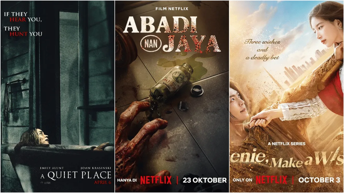 Daftar 34 Film dan Serial Netflix Tayang Oktober 2025: Ada Abadi Nan Jaya hingga A Quiet Place