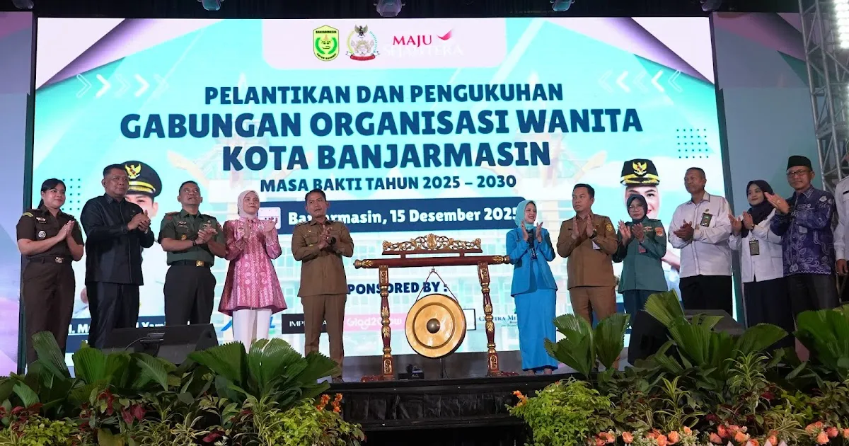 Wakil Wali Kota Banjarmasin Resmi Pimpin GOW, Disebut Pertama Kali dalam Sejarah Organisasi