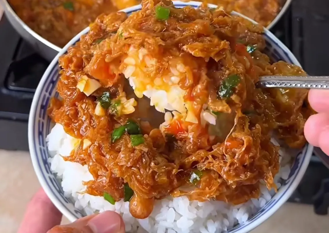 Tomato Egg Floss, Kreasi Telur Suwir Saus Tomat dengan Rasa Gurih Manis