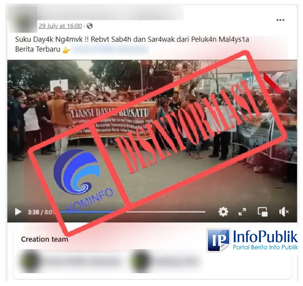 Cek Fakta: Video Kompilasi Dayak Disebut Ingin Rebut Sabah dan Sarawak, Klaim Keliru
