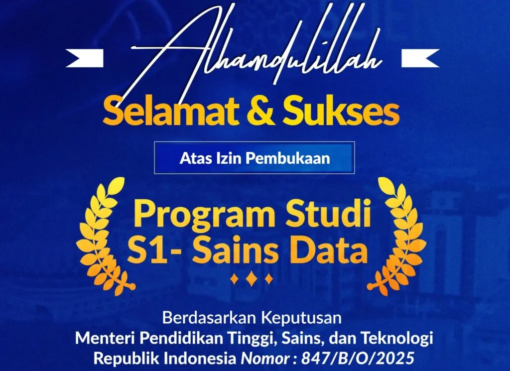 Umsida Buka Prodi S1 Sains Data, Penerimaan Mahasiswa Baru Dimulai 2026/2027