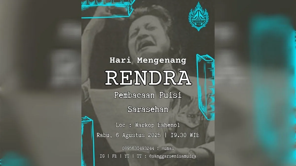Sanggar Seni Samudra Gelar Pembacaan Puisi WS Rendra pada 6 Agustus 2025 di Purwokerto Selatan