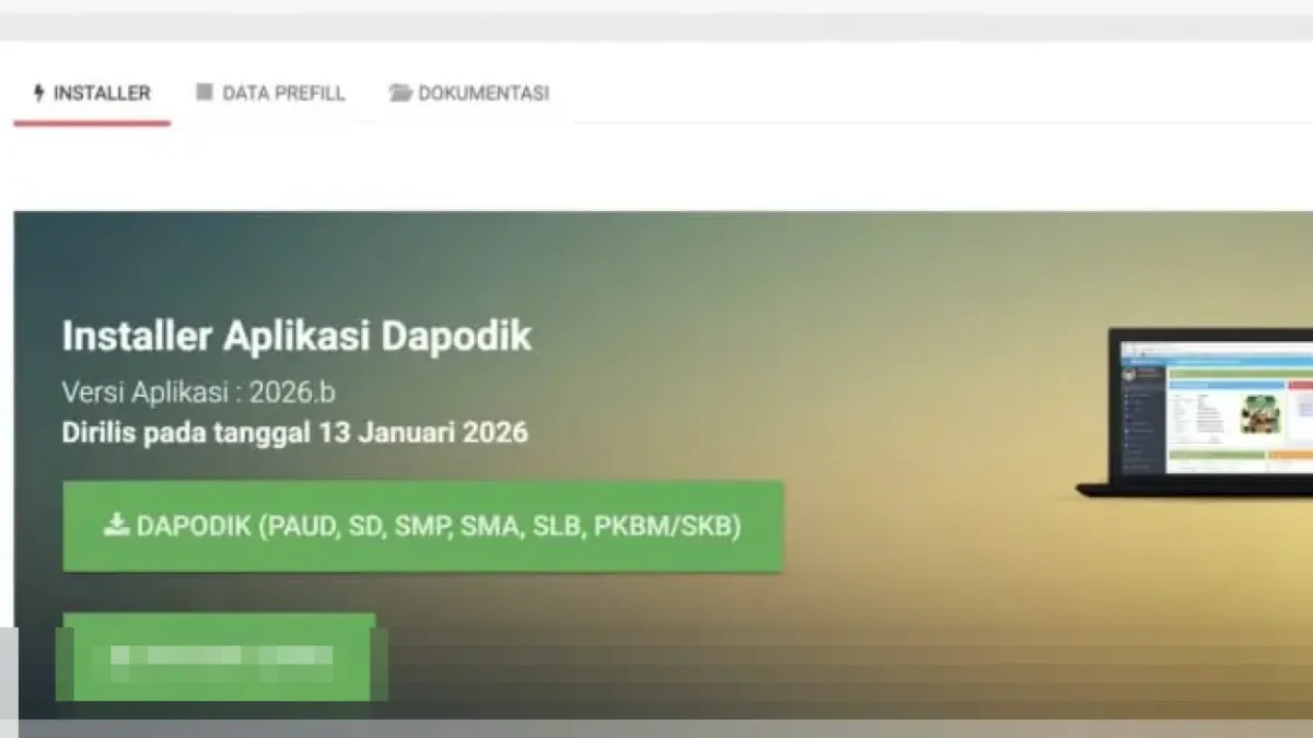 Kemendikdasmen Rilis Dapodik 2026.b untuk Semester Genap 2025/2026, Ini Cara Unduh dan Instalasinya