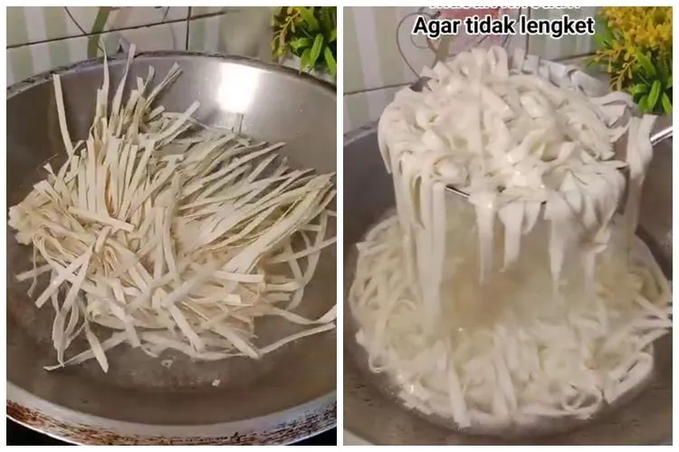 Trik Merebus Kwetiau Agar Tidak Lengket dan Menggumpal, Cukup Tambahkan Minyak Goreng