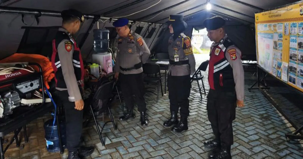 Polres Pesawaran Perkuat Kesiapan Posko Siaga Tanggap Bencana