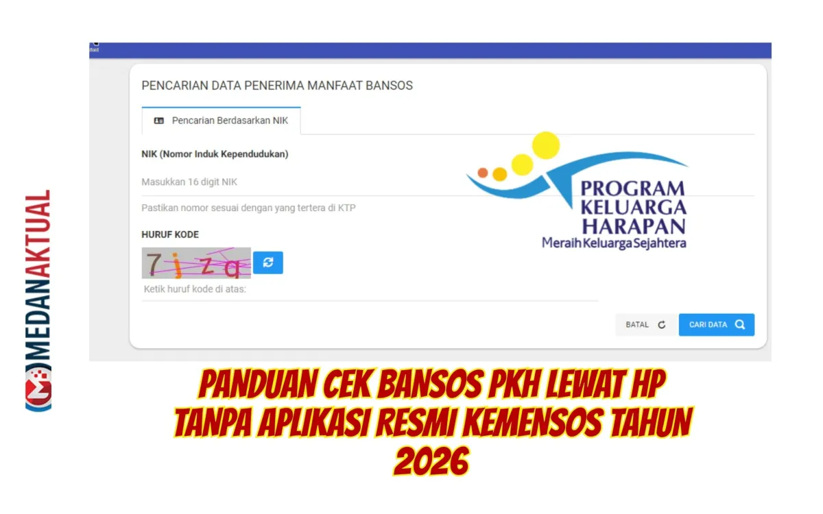 Cara Cek Status Penerima Bansos PKH 2026 lewat HP Tanpa Aplikasi