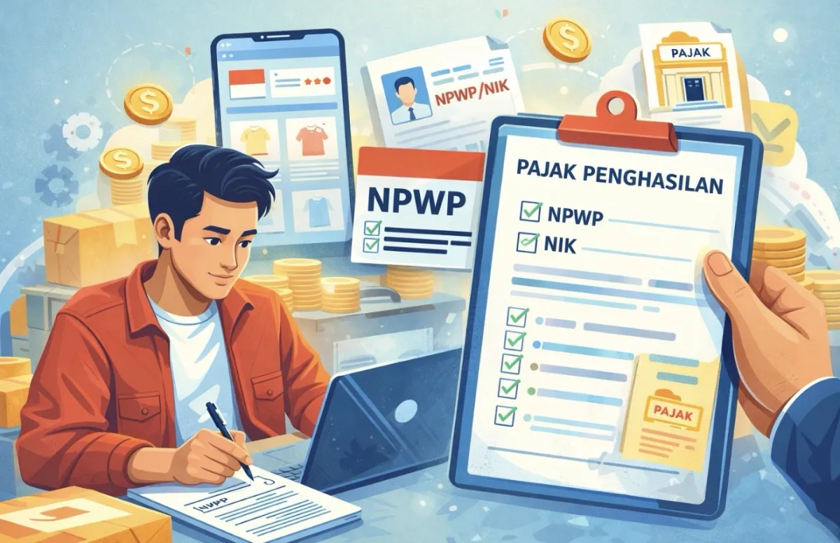 PMK 37/2025 Atur Pemungutan PPh Perdagangan Digital, Pedagang Online Wajib Serahkan NPWP atau NIK ke Marketplace