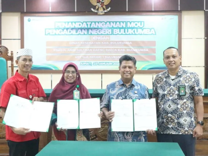PN Bulukumba Teken Tiga MoU untuk Penguatan Layanan Kesehatan dan Disabilitas
