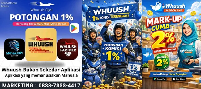 Aplikasi Ojol WHUUSH Masuk Bojonegoro, Klaim Potongan 1 Persen untuk Driver dan Buka Pendaftaran Mitra