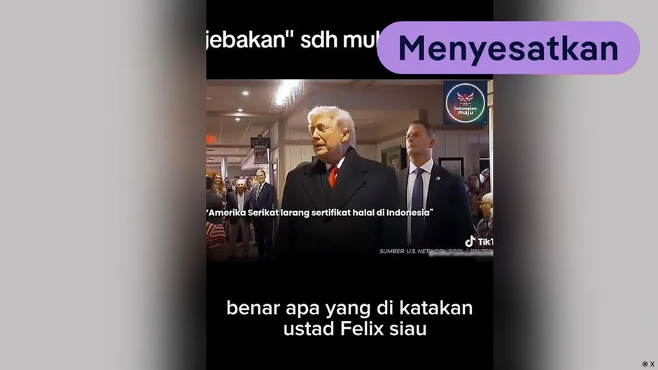 Cek Fakta: Klaim Trump Minta Indonesia Cabut Sertifikasi Halal Tidak Didukung Bukti Resmi