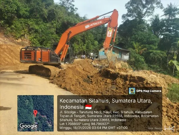 Kementerian PU dan Hutama Karya Tangani Titik Rawan Batu Lubang untuk Pulihkan Akses Tarutung–Sibolga