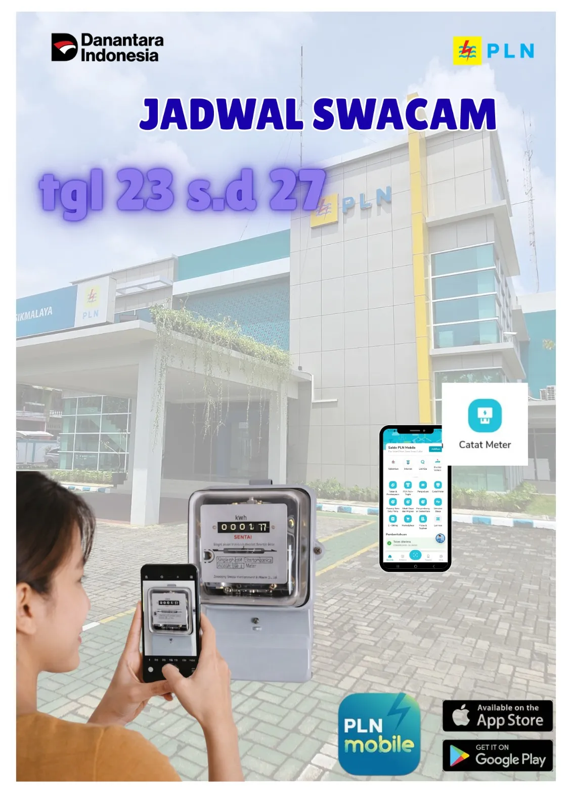 PLN UP3 Tasikmalaya Ajak Pelanggan Catat Meter Mandiri Lewat PLN Mobile pada 23–27 Tiap Bulan