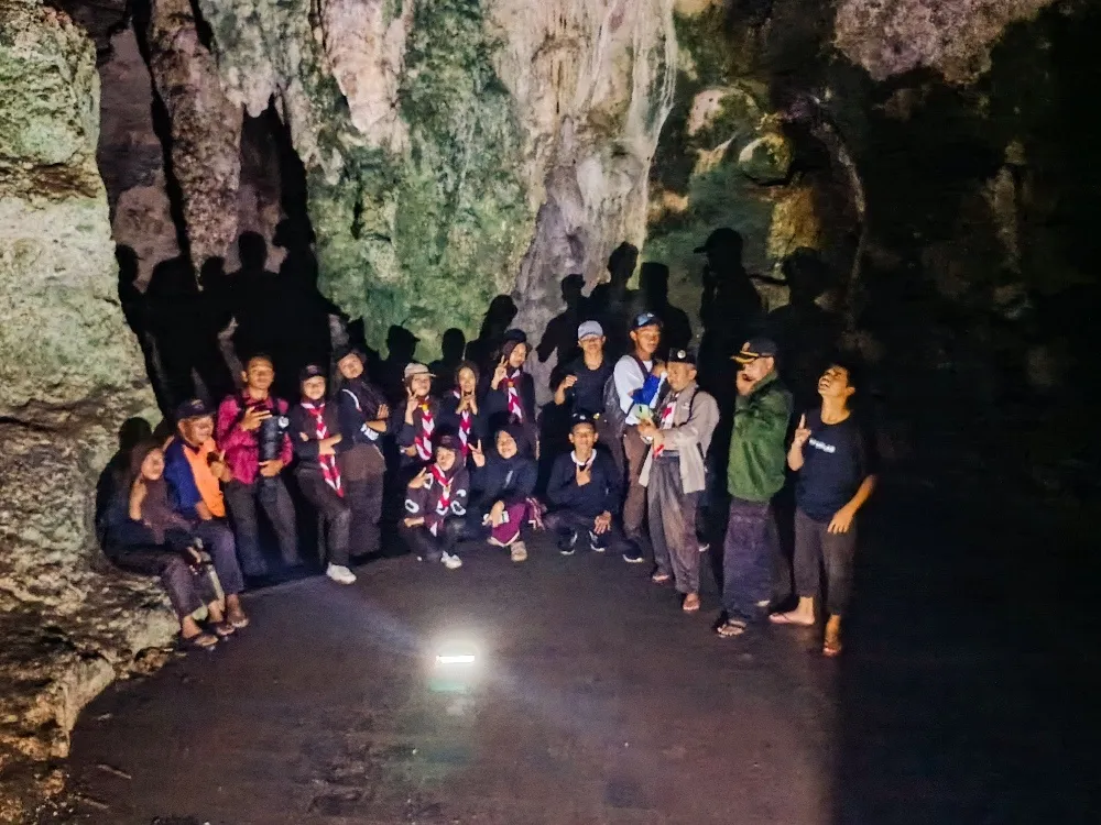 SAKA Wanabakti Kwarcab Bantul Lantik 11 Anggota Baru di Kebun Buah Mangunan