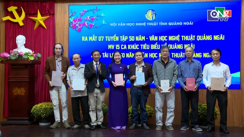 Quang Ngai Rilis Tujuh Antologi “50 Tahun Sastra dan Seni” serta 15 Video Musik dan Film Dokumenter