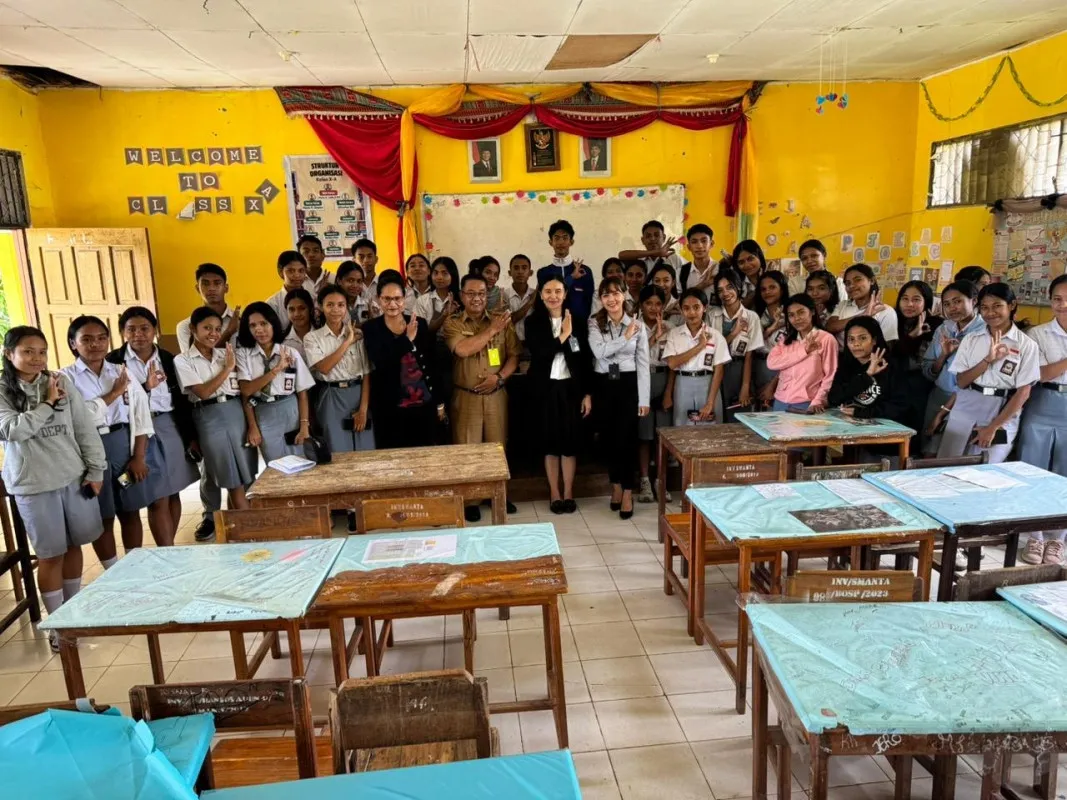 BRI Kefamenanu Sosialisasikan Aplikasi Brimo kepada Pelajar Kelas 12 SMA Negeri Taekas