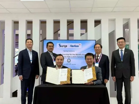Surge Gandeng FiberHome China Hadirkan Layanan 5G FWA 1,4 GHz di Indonesia