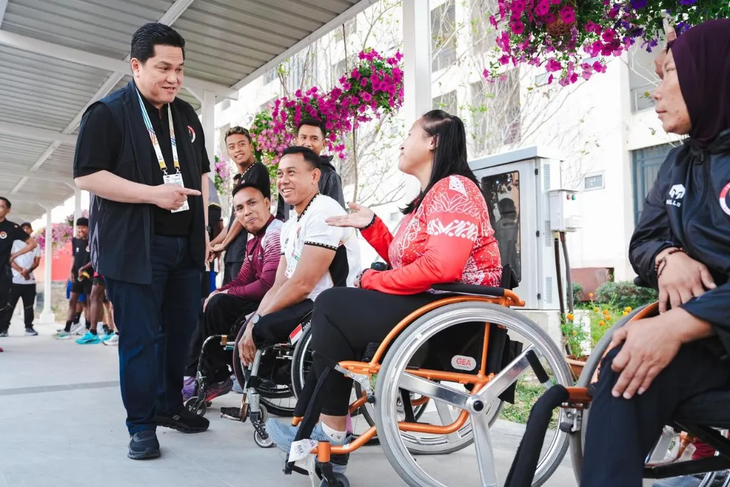 Menpora Erick Thohir Tinjau Asrama Atlet Indonesia Jelang ASEAN Para Games 2025 di Thailand