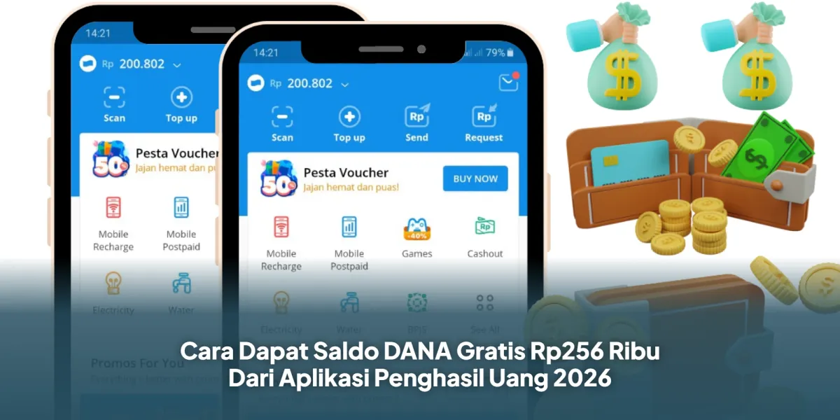 Cara Mendapat Saldo DANA Gratis hingga Rp256 Ribu dari Aplikasi Penghasil Uang