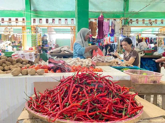 Harga Bumbu Dapur dan Sayuran di Pasar Induk Sabang Relatif Stabil
