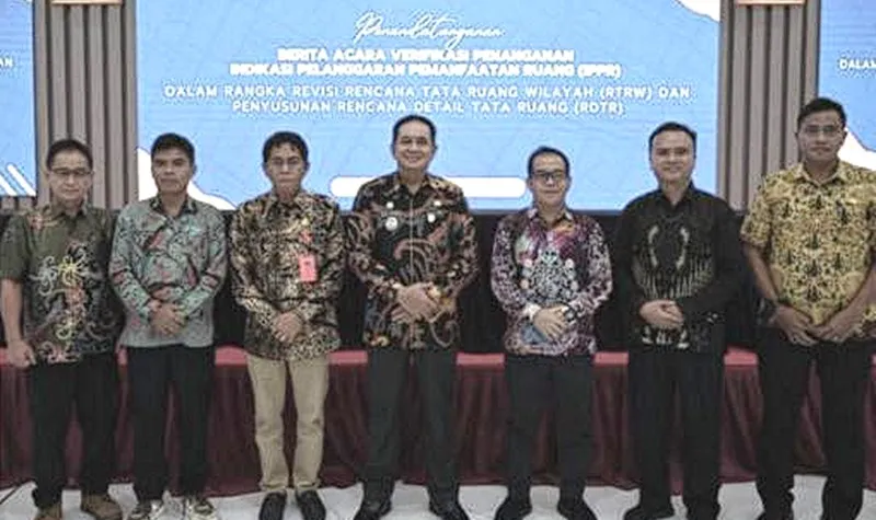 Bupati Barito Timur Teken Berita Acara Verifikasi IPPR di Kementerian ATR/BPN untuk Implementasi RDTR Ampah