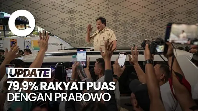 Survei Indikator: 79,9% Responden Puas terhadap Kinerja Presiden Prabowo