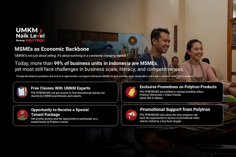 Polytron Luncurkan Program Pendampingan Nasional untuk Dorong UMKM Kuliner Naik Kelas