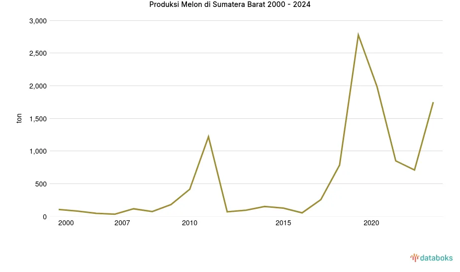 Produksi Melon di Sumatera Barat Turun Tajam Sepanjang 2021–2023