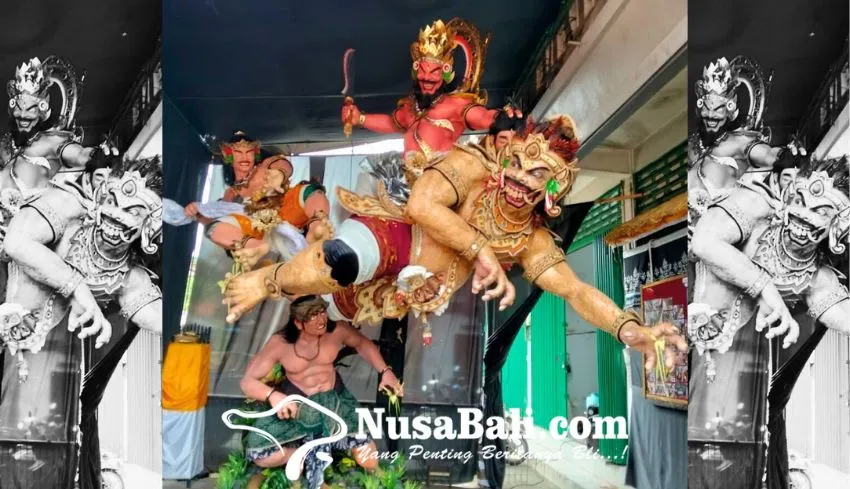 ST Wijaya Kusuma Angkat Kisah Prabu Dewata Cengkar, Manfaatkan 10 Kg Kulit Telur untuk Ogoh-ogoh Badung 2026