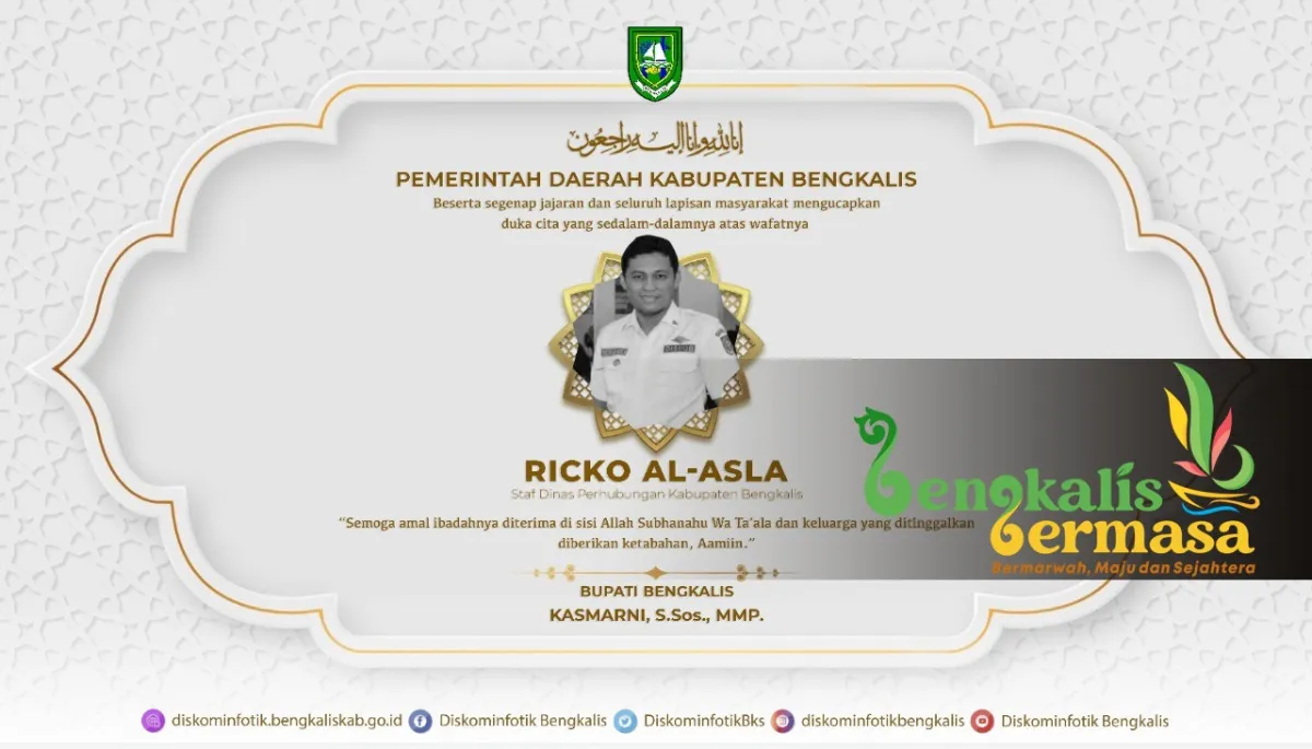 Pegawai Dishub Bengkalis Ricko Al-Asla Novando Meninggal Dunia
