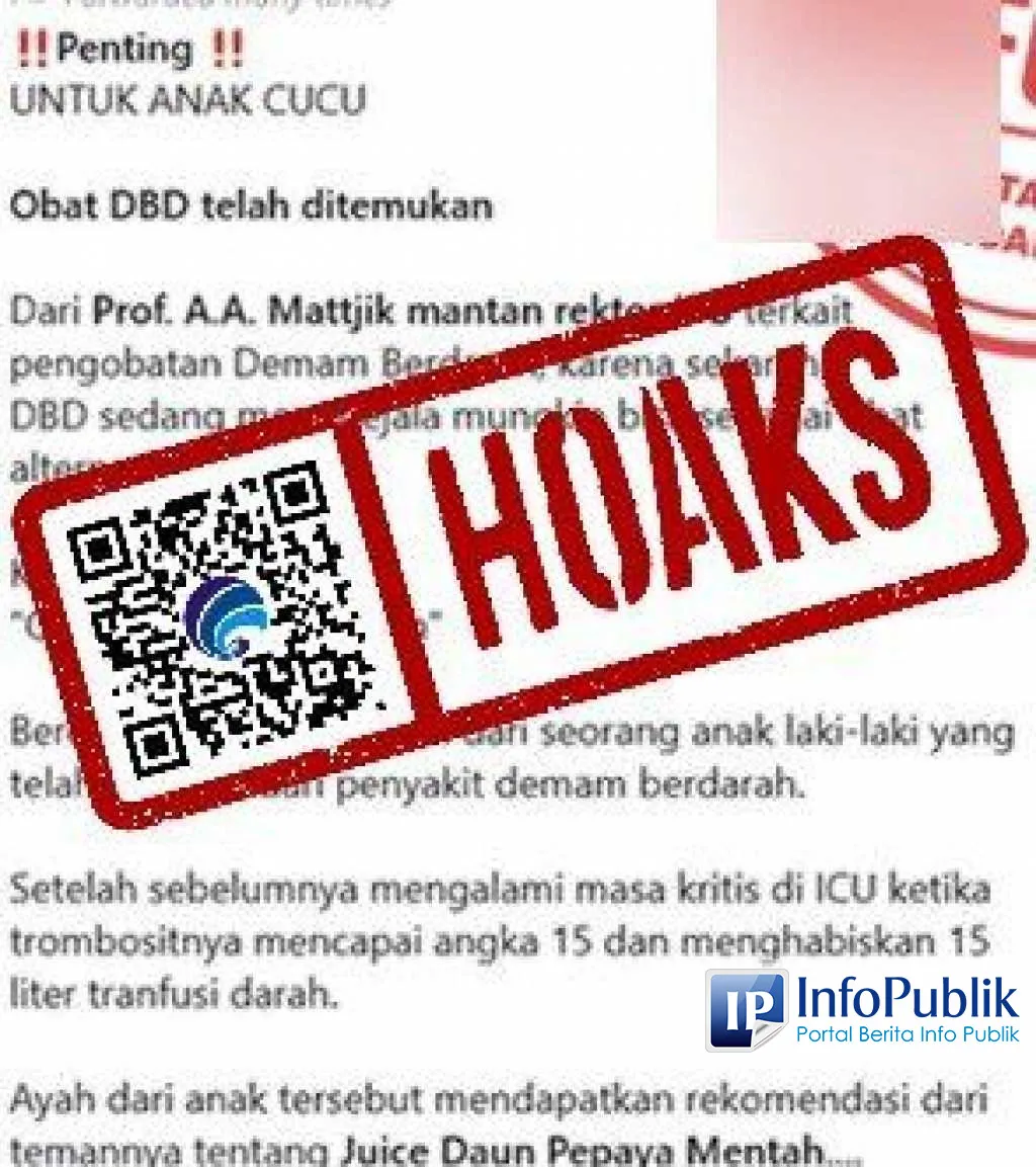 Cek Fakta: Klaim Jus Daun Pepaya Mentah Sembuhkan Demam Berdarah Tidak Didukung Bukti Ilmiah