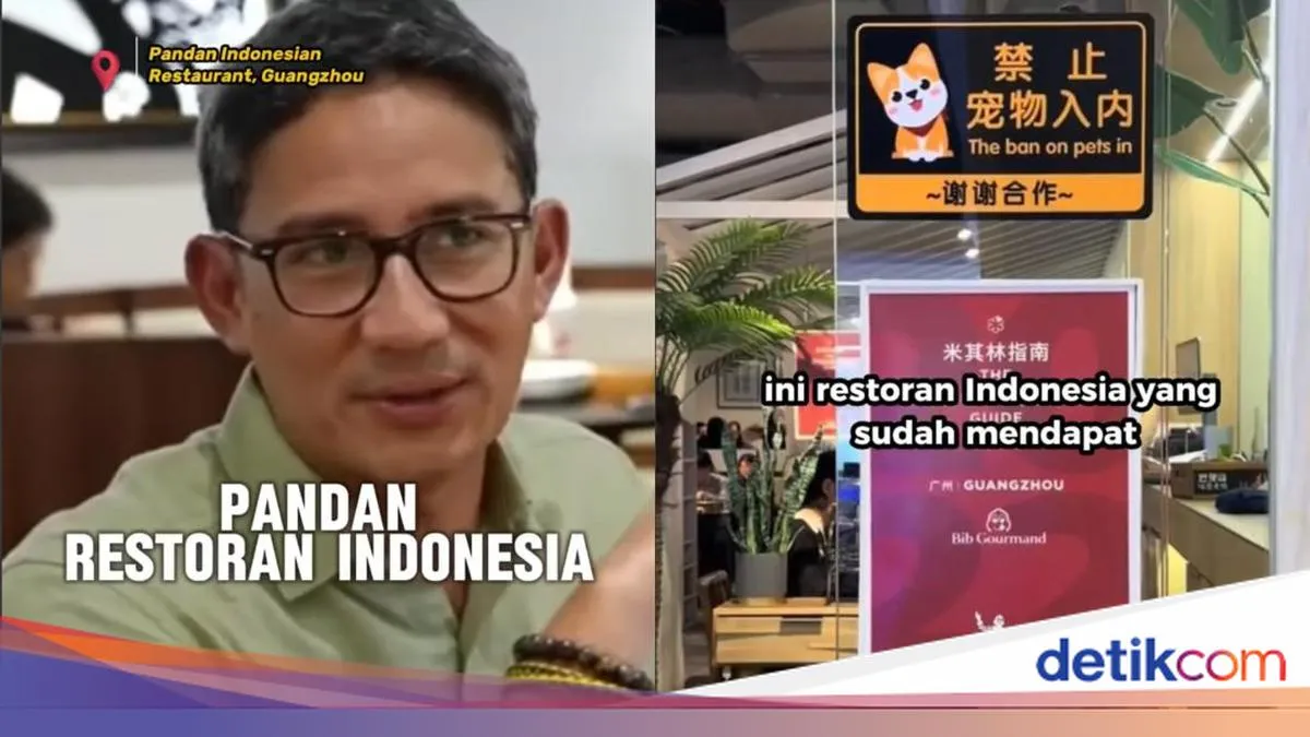 Sandiaga Uno Cicipi Hidangan di Restoran Indonesia Peraih Michelin Guide di Guangzhou