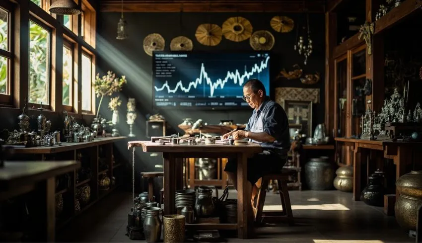 Harga Perak Dunia Melonjak, Pengusaha Kerajinan Perak Bali Terapkan Sistem DP