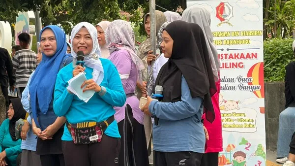 Kolaborasi Literasi Meriahkan CFD Bojonegoro, Hadirkan Ruang Baca Ramah Keluarga