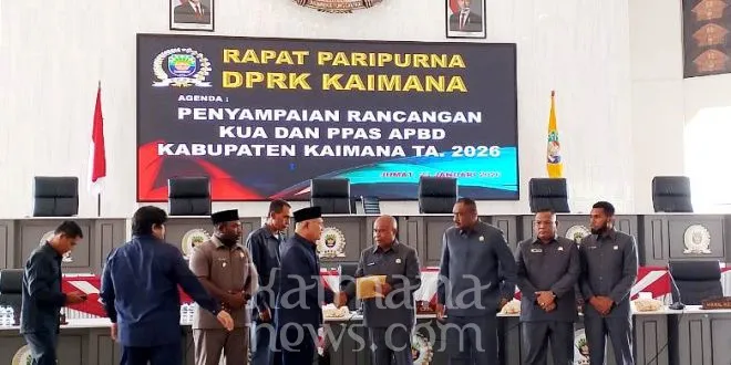 Bupati Kaimana Sampaikan Rancangan KUA-PPAS APBD 2026 ke DPRK, Soroti Keterbatasan Fiskal