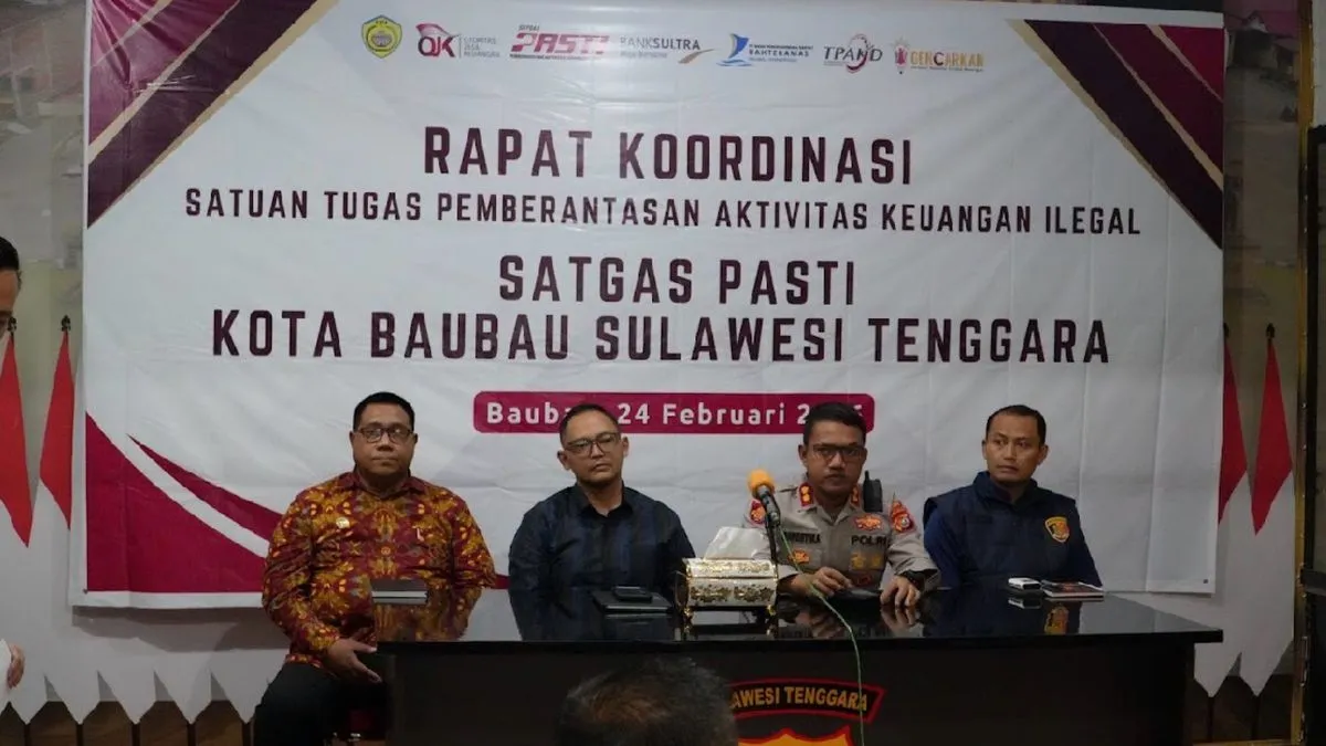 Satgas PASTI Sultra Hentikan Kegiatan Investasi AMG Pantheon karena Tidak Berizin OJK