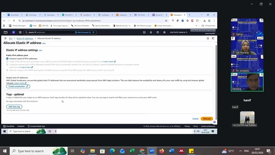 Startup Mahasiswa Universitas Nusa Mandiri Dapat Dukungan Layanan AWS Cloud untuk Kembangkan Produk Digital