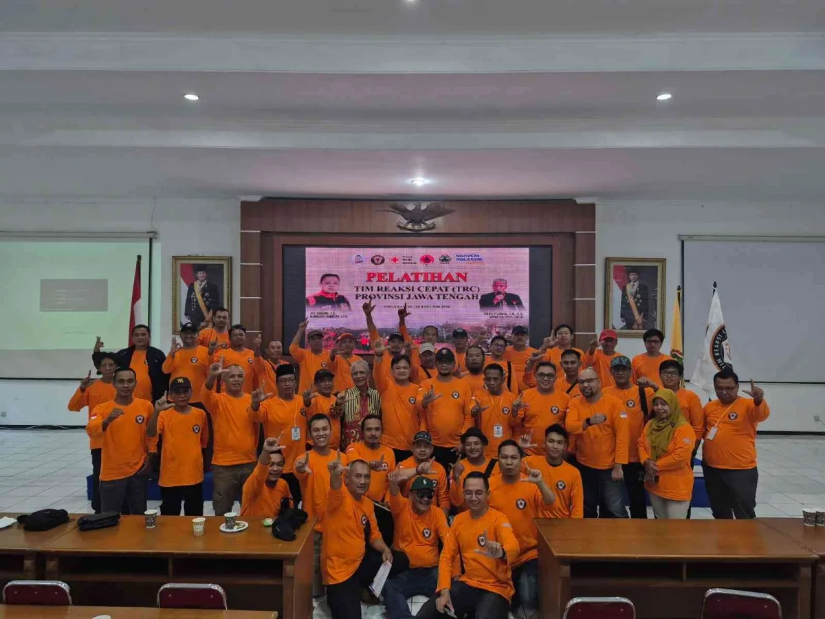Pelatihan TRC Jawa Tengah Perkuat Kesiapsiagaan Bencana, Diikuti Relawan dari 35 Daerah