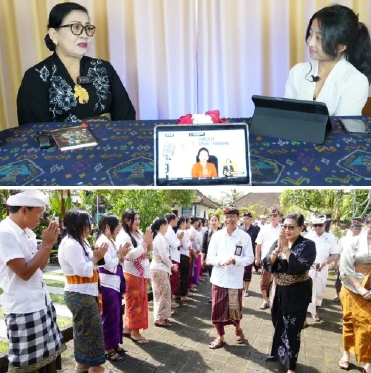 Putri Suastini Koster Bincang Sastra dan Teater Bersama Siswa SMAN 1 Rendang