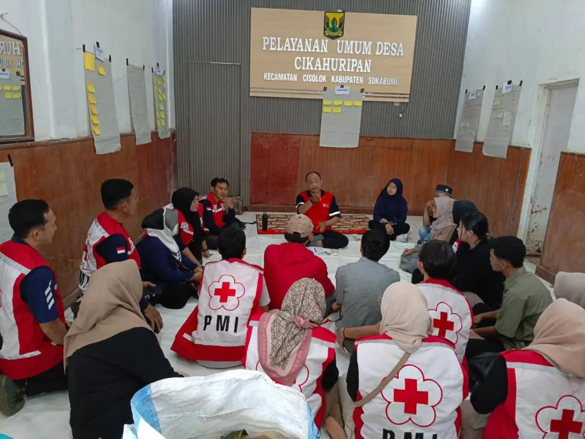 PMI dan Palang Merah Jepang Jalankan Program Ketangguhan Bencana Berbasis Sekolah dan Desa di Sukabumi