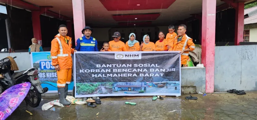 NHM Dukung Bakti Sosial Kesehatan IDI Halut untuk Warga Terdampak Bencana di Kao Barat