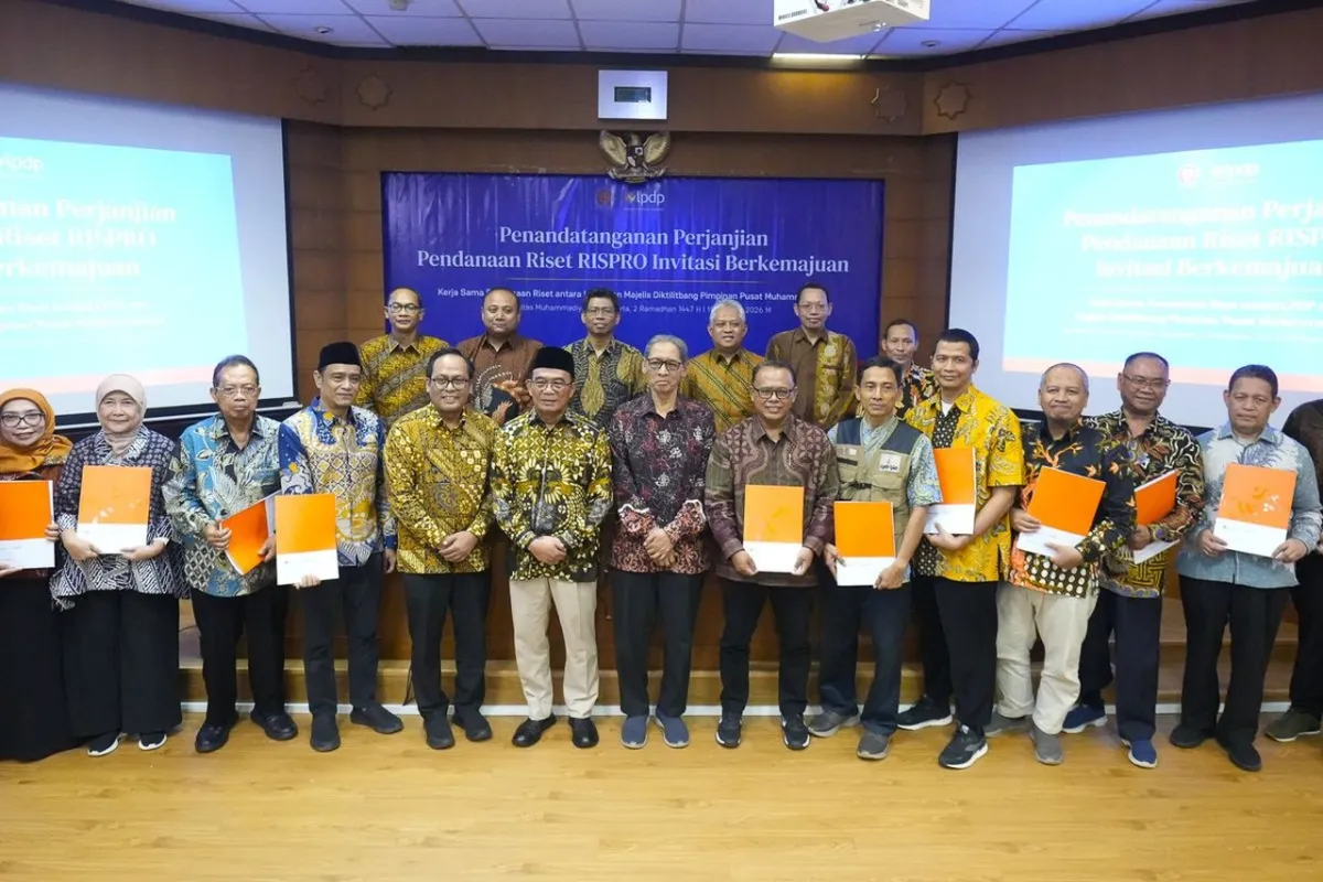 LPDP dan Muhammadiyah Danai 26 Riset Strategis Rp 20 Miliar lewat Skema Pooling Funding
